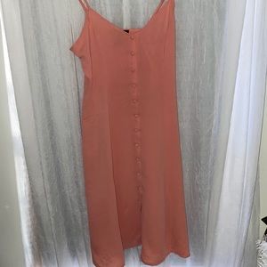 Forever 21 Coral Button dress NEVER WORN